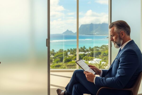 Entrepreneur à Maurice travaillant en toute sérennité